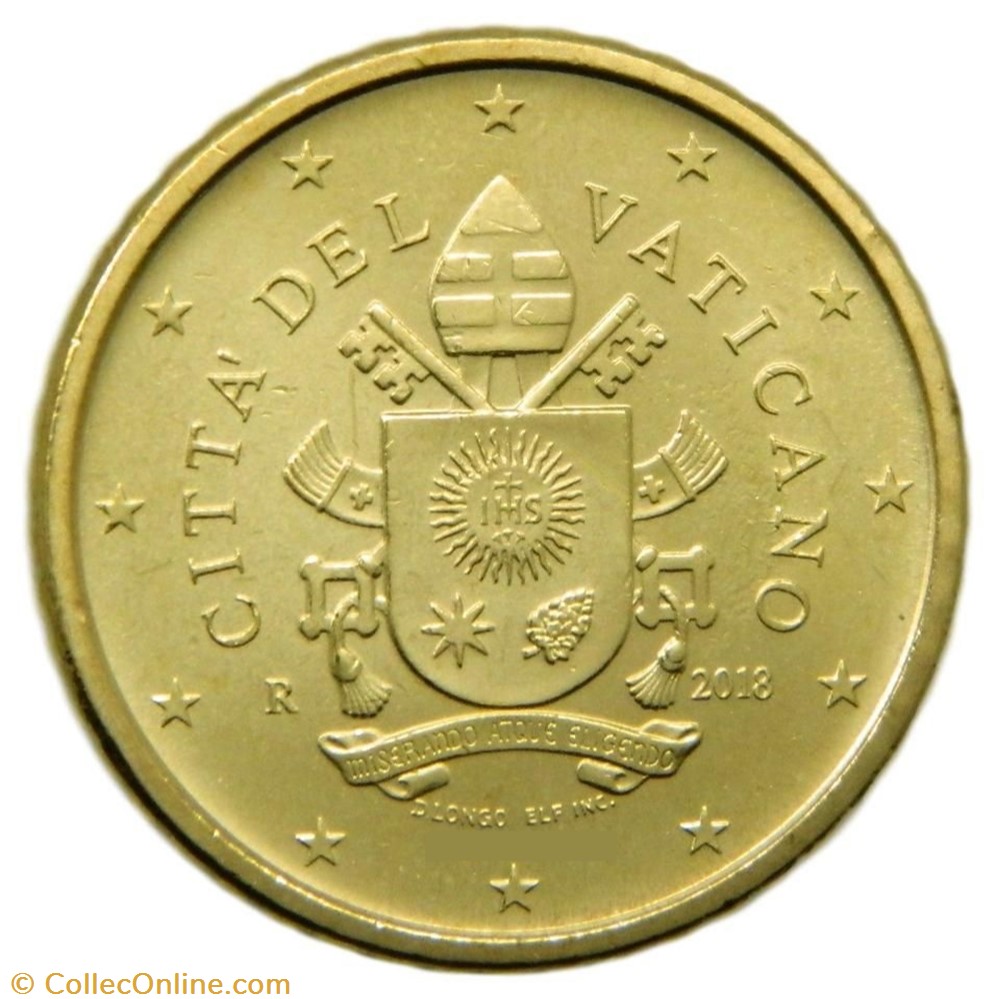 50 cents - Série 5 monnaies euros a vatican 50 cents serie 5