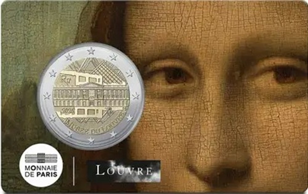 France - Le Louvre monnaies euros france le louvre