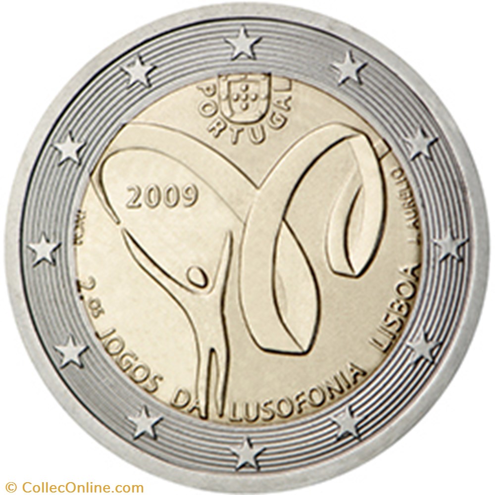 Portugal - 2° Jeux de la Lusophonie monnaies euros portugal 2 jeux de la lusophonie