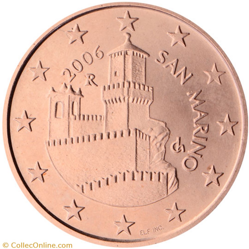 5 cents - Série 1 monnaies euros a saint marin 5 cents serie 1