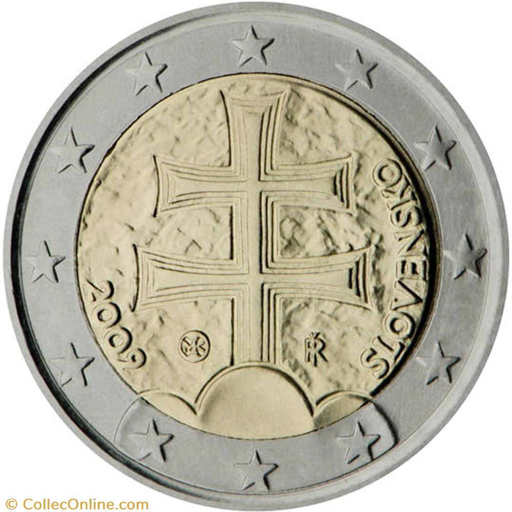 2 euros monnaies a slovaquie 2 euros