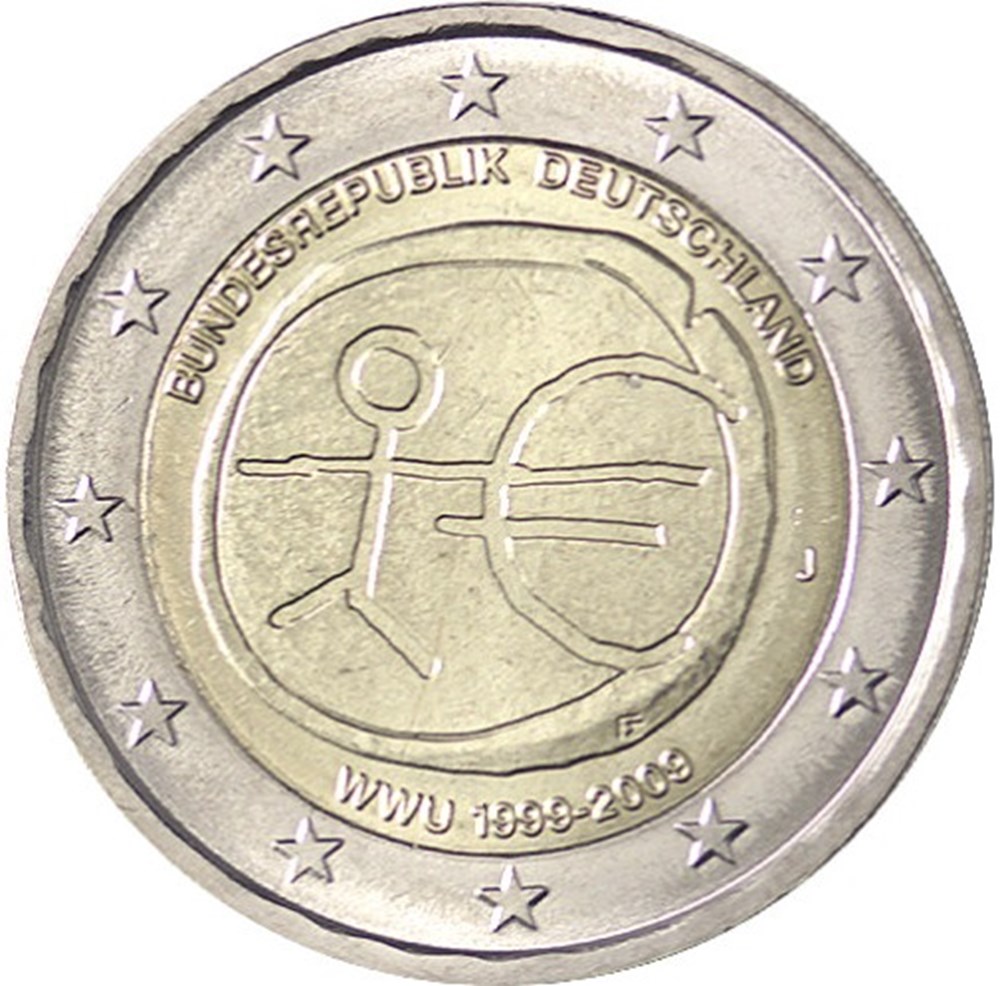 Allemagne (J) monnaies euros allemagne j
