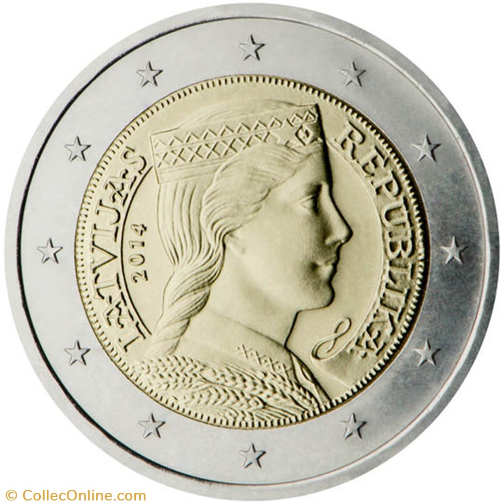 2 euros monnaies a lettonie 2 euros