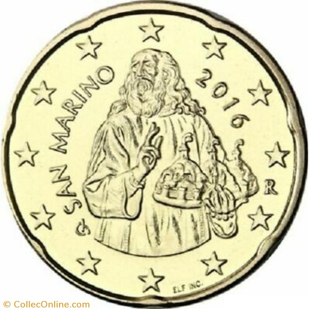 20 cents - Série 1 monnaies euros a saint marin 20 cents serie 1