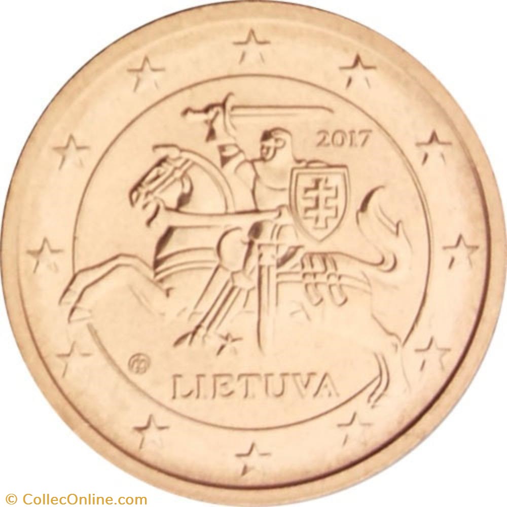 monnaies euros a lituanie 2 cents