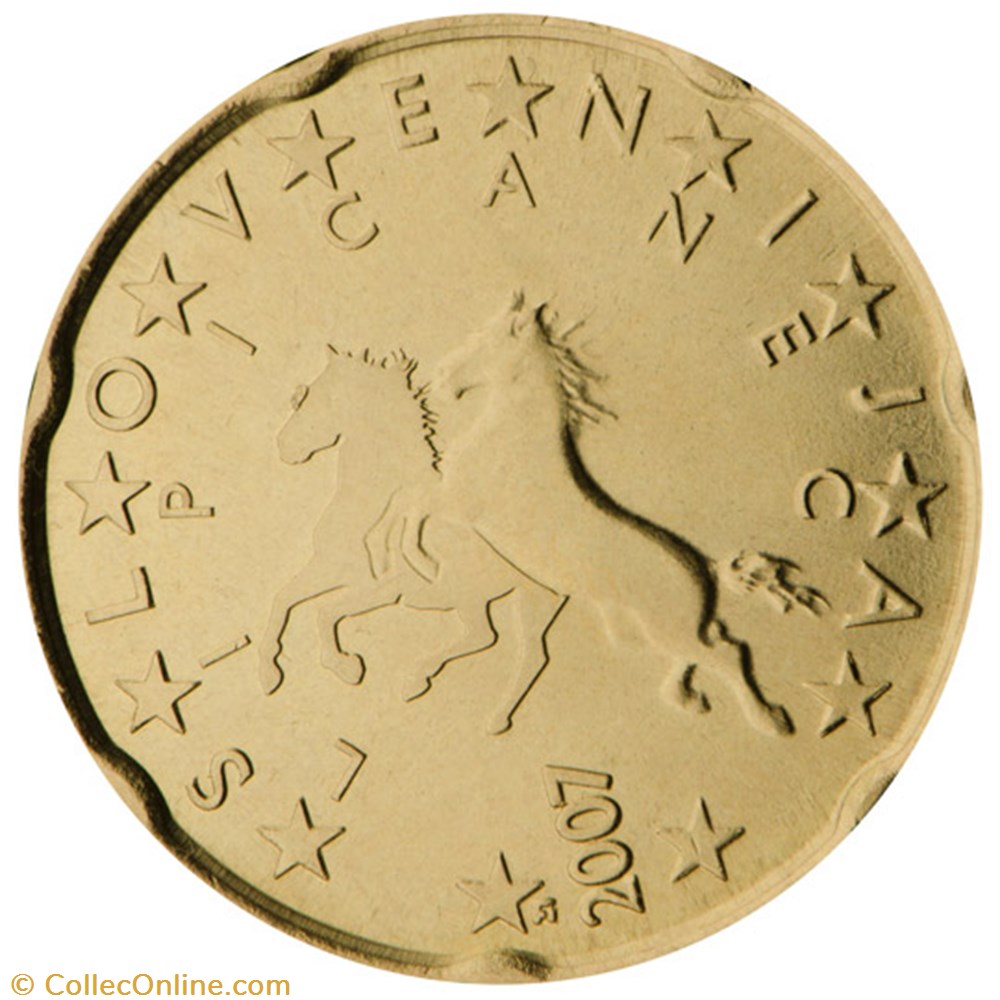 monnaies euros a slovenie 20 cents