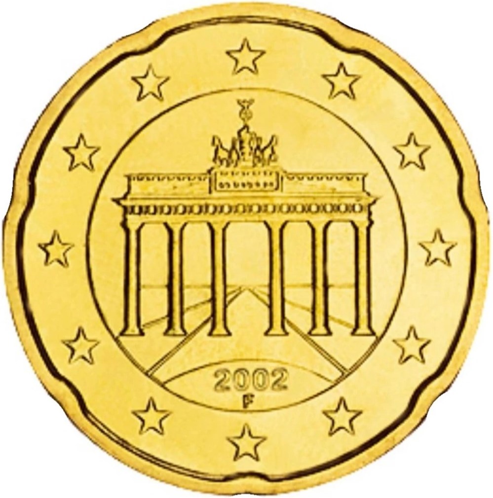 20 cents (F) monnaies euros a allemagne 20 cents f