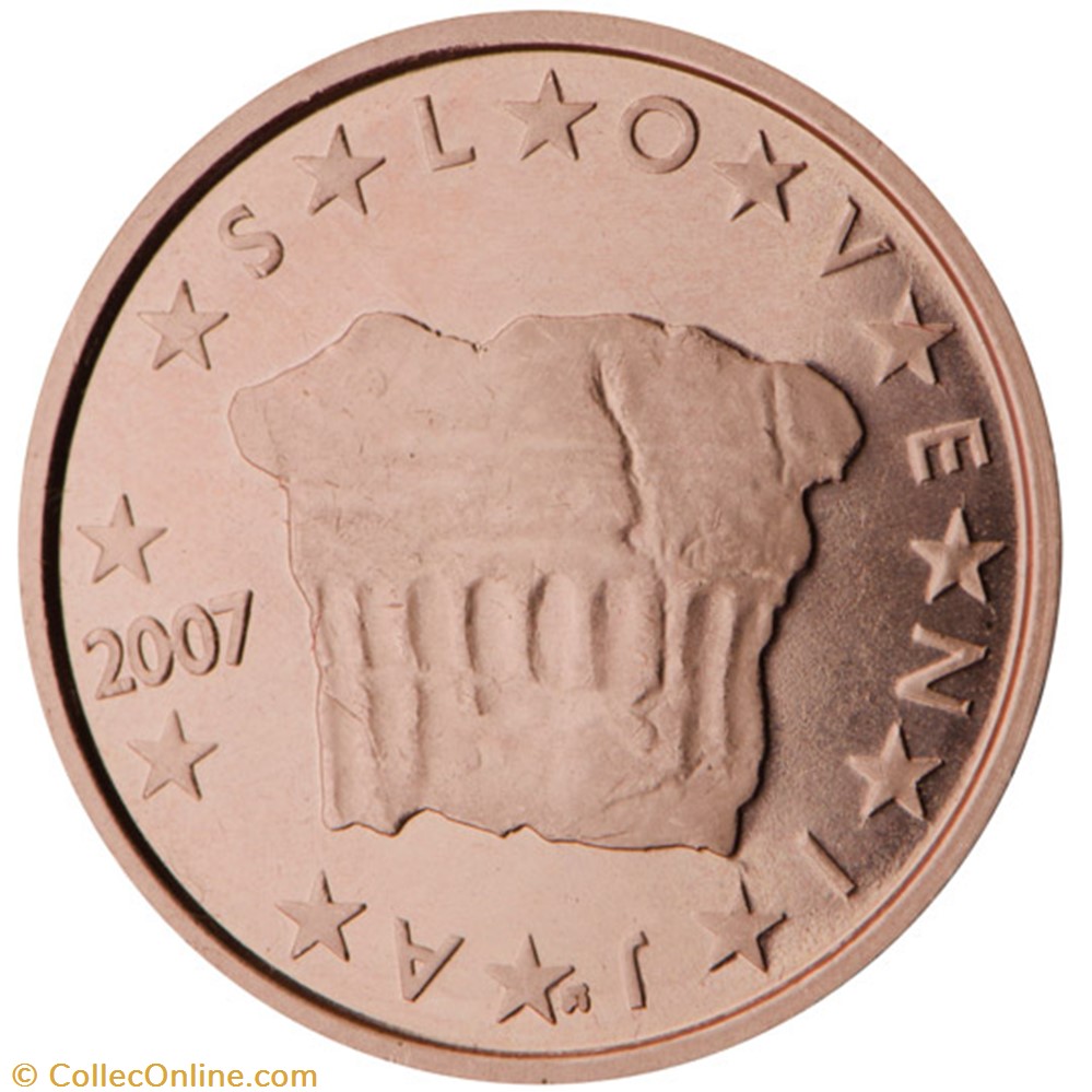 monnaies euros a slovenie 2 cents