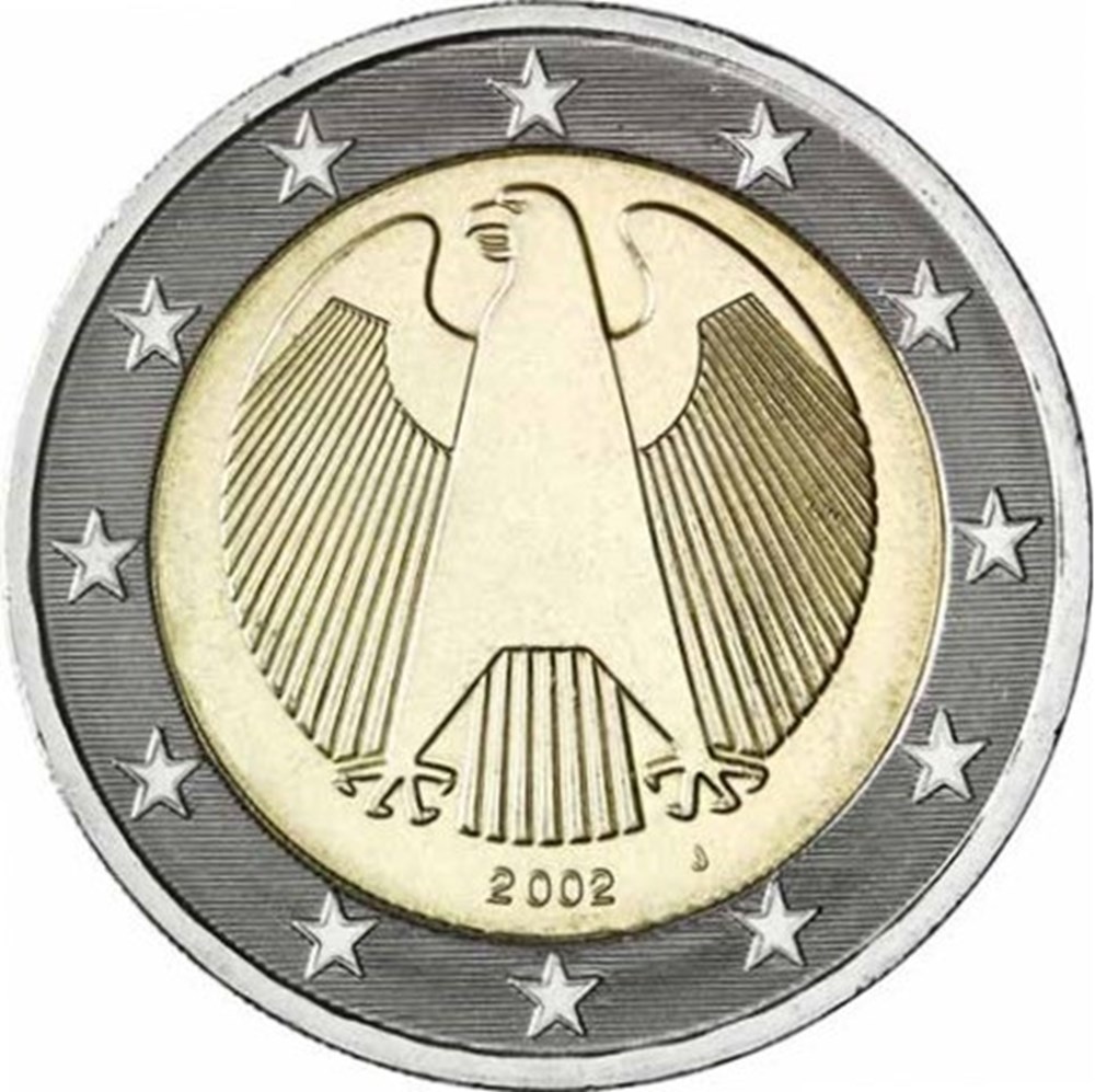 monnaies a allemagne 2 euros j