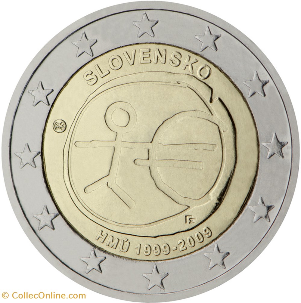Slovaquie monnaies euros slovaquie