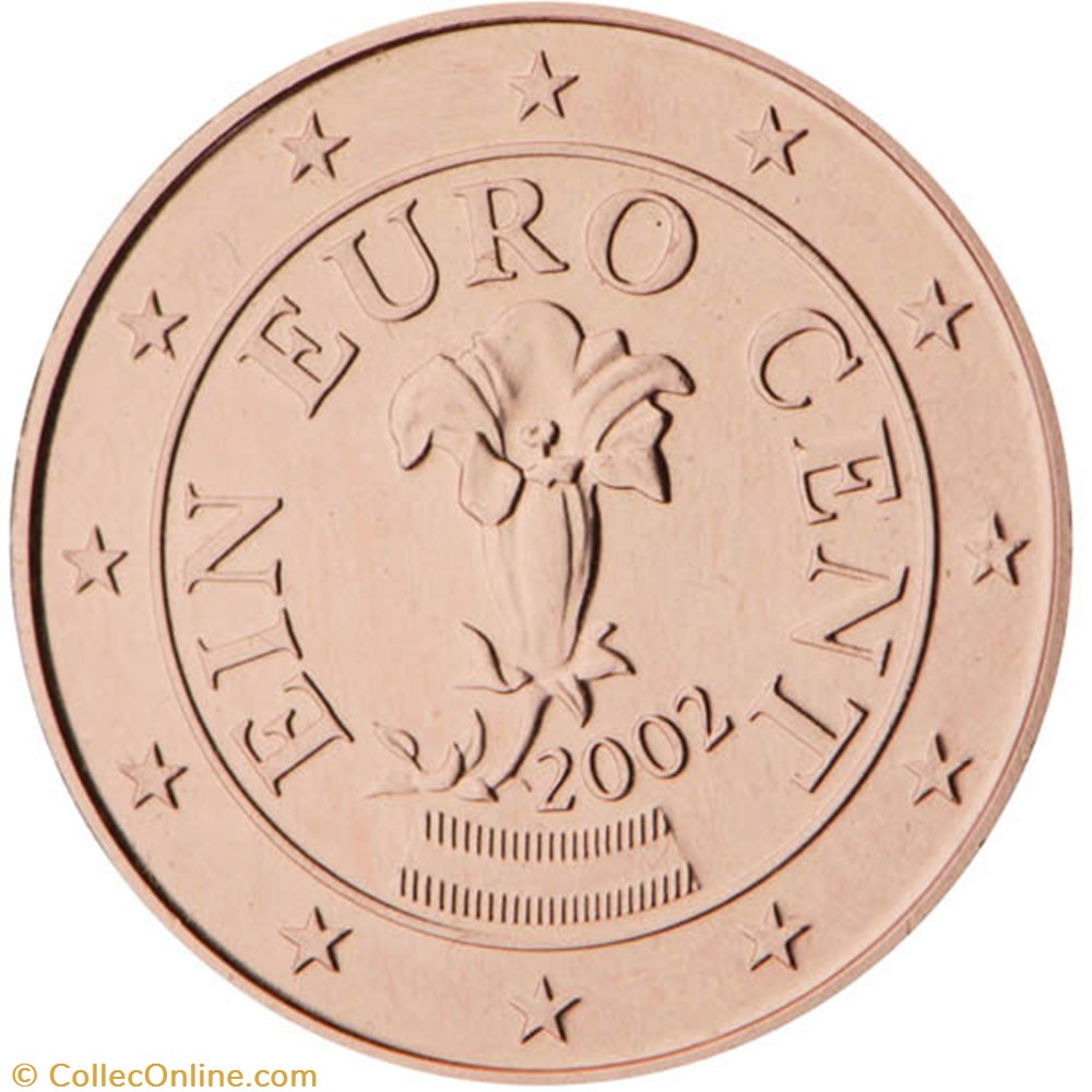 monnaies euros a autriche 1 cent