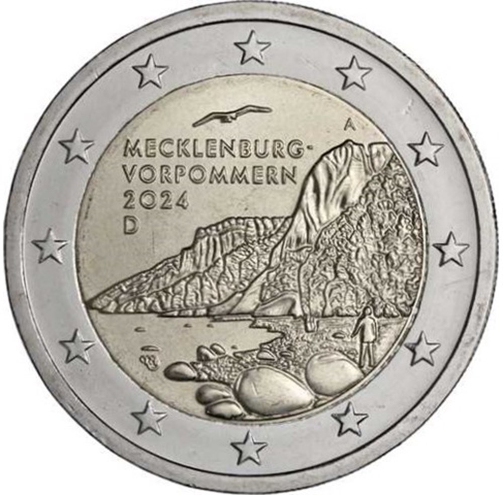 monnaies euros allemagne 2024 mecklembourg pomeranie occidentale a