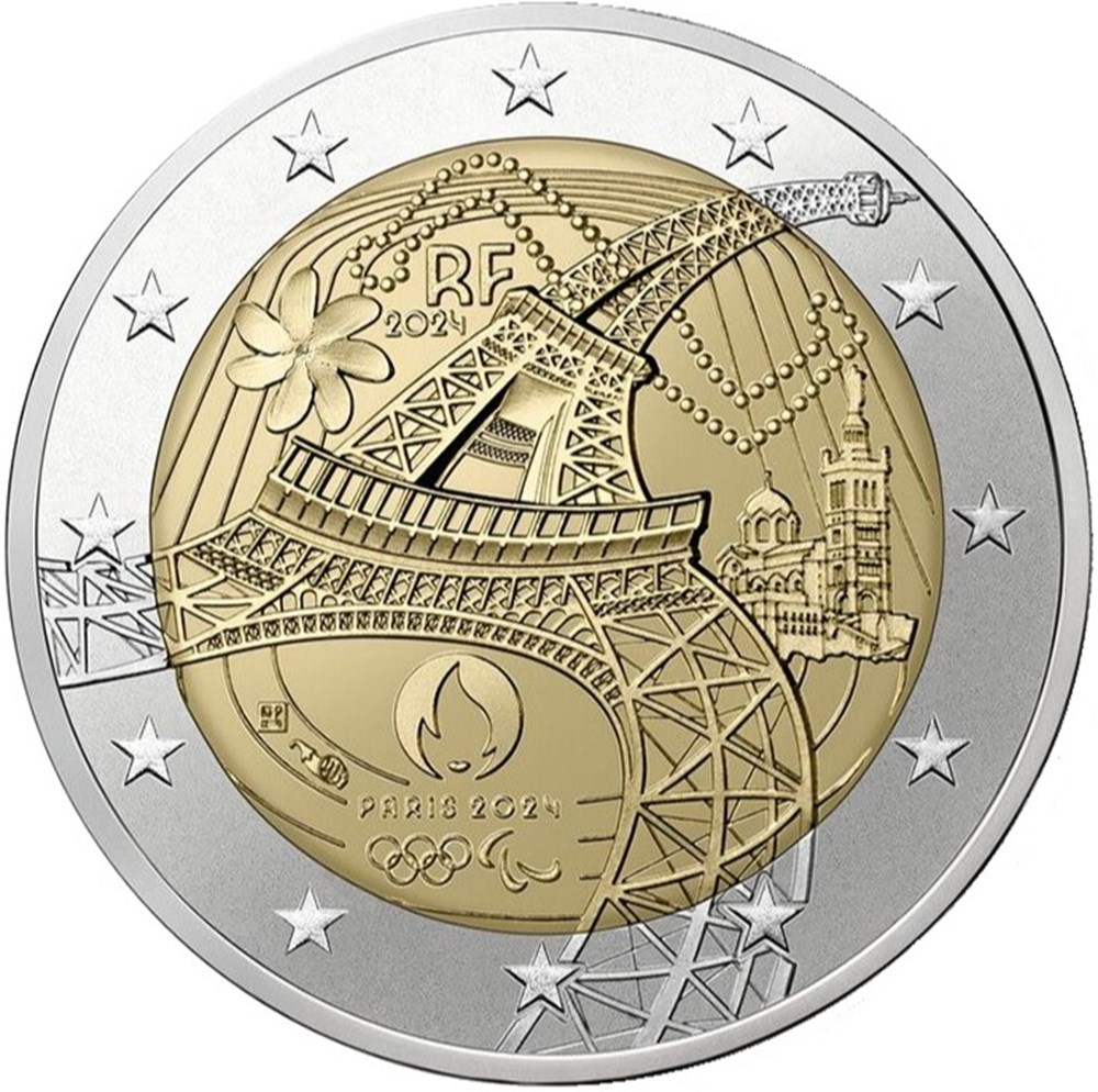 France - La Tour Eiffel (au cœur des Jeux) monnaies euros france la tour eiffel au c ur des jeux