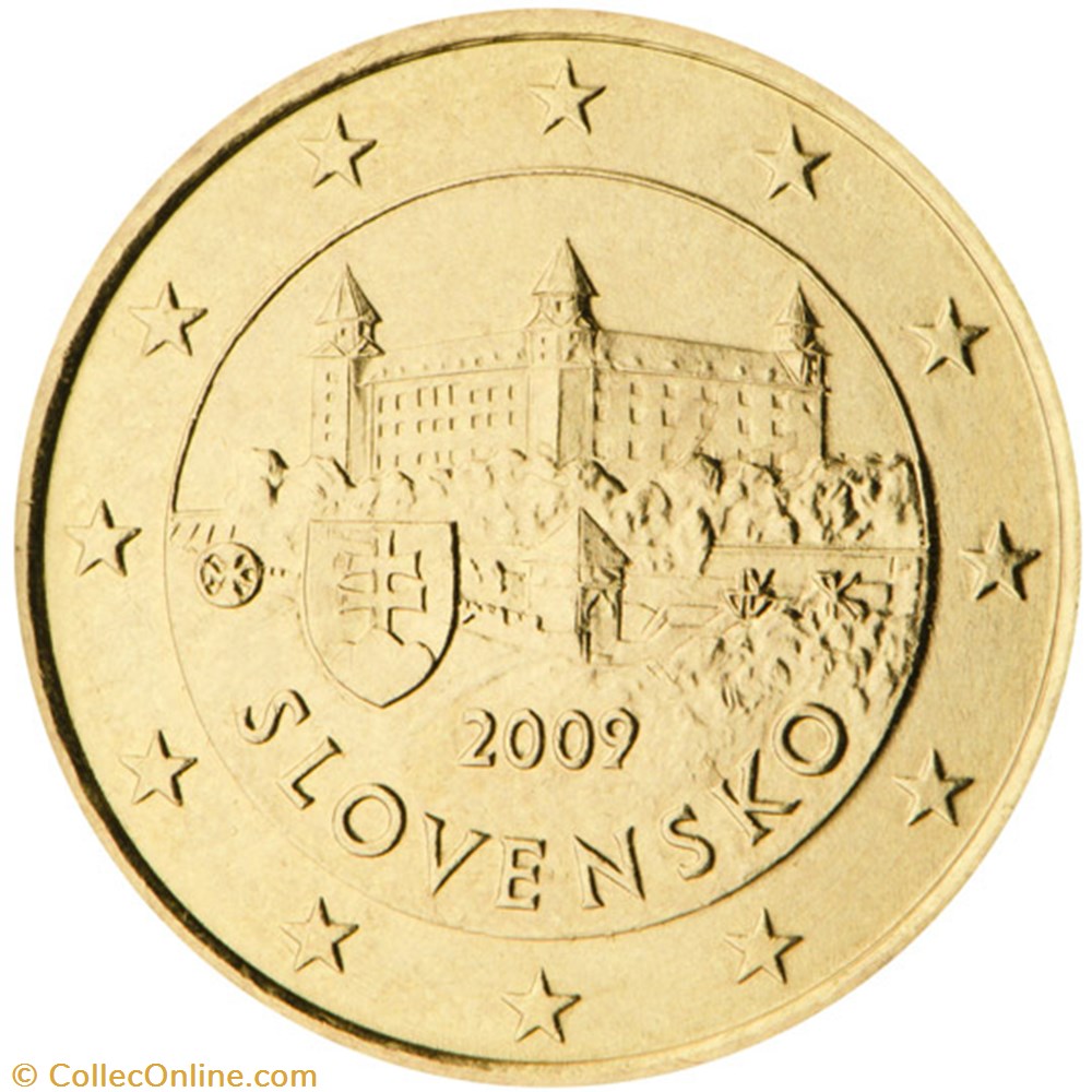 50 cents monnaies euros a slovaquie 50 cents
