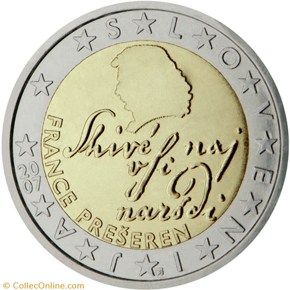 monnaies a slovenie 2 euros