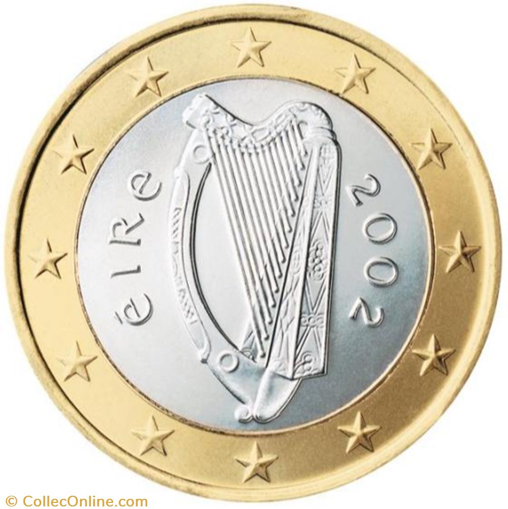 monnaies euros a irlande 1 euro