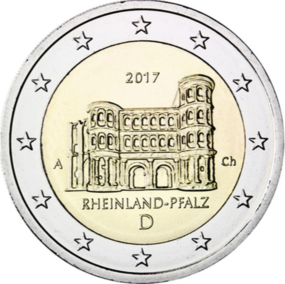 2017 - Rhénanie-Palatinat (A) monnaies euros allemagne 2017 rhenanie palatinat a