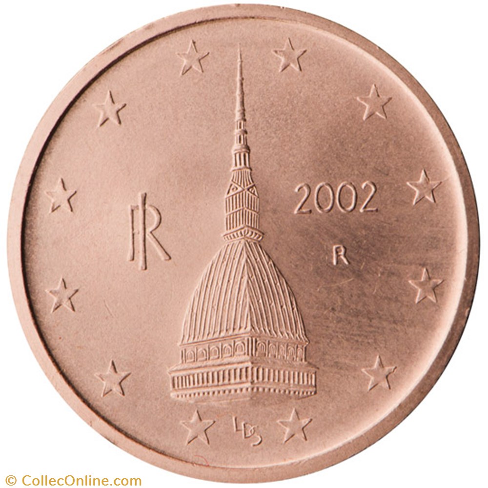 monnaies euros a italie 2 cents