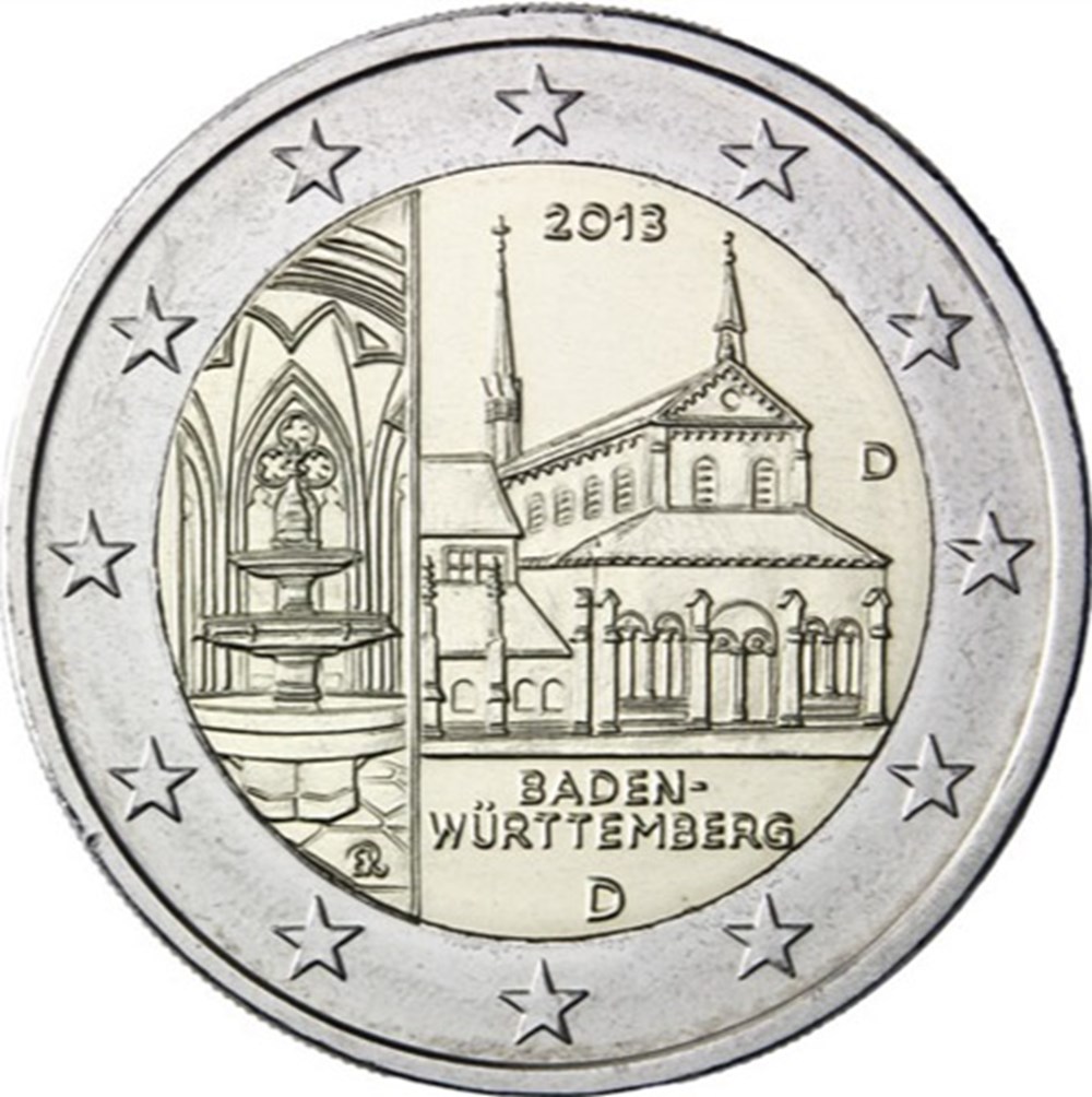 2013 - Bade-Wurtemberg (D) monnaies euros allemagne 2013 bade wurtemberg d