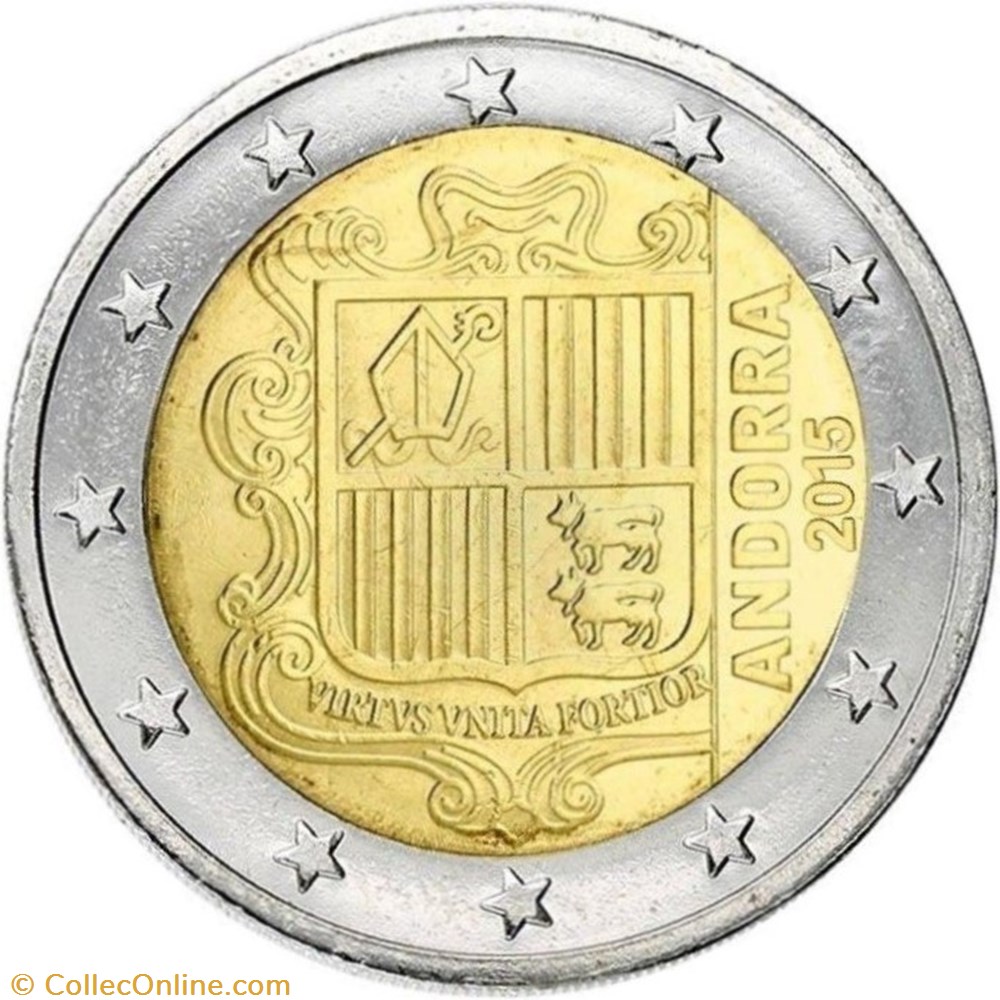 2 euros monnaies a andorre 2 euros