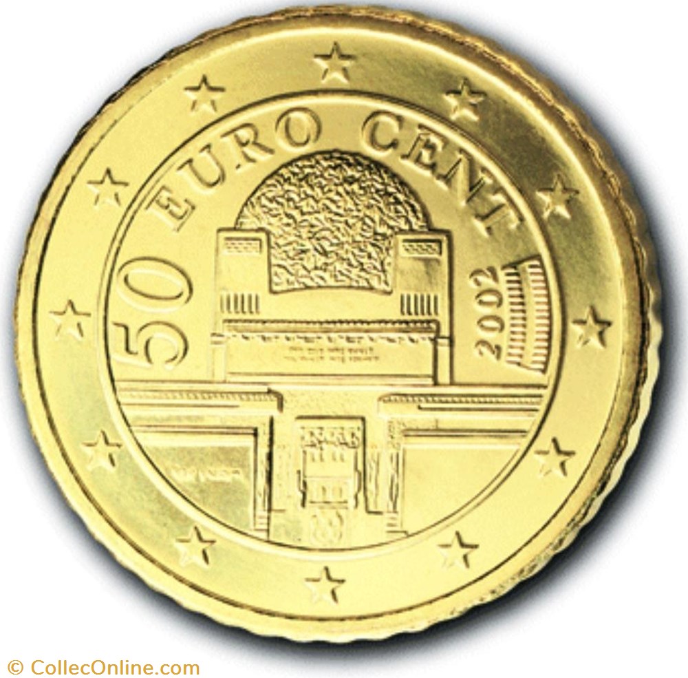 monnaies euros a autriche 50 cents