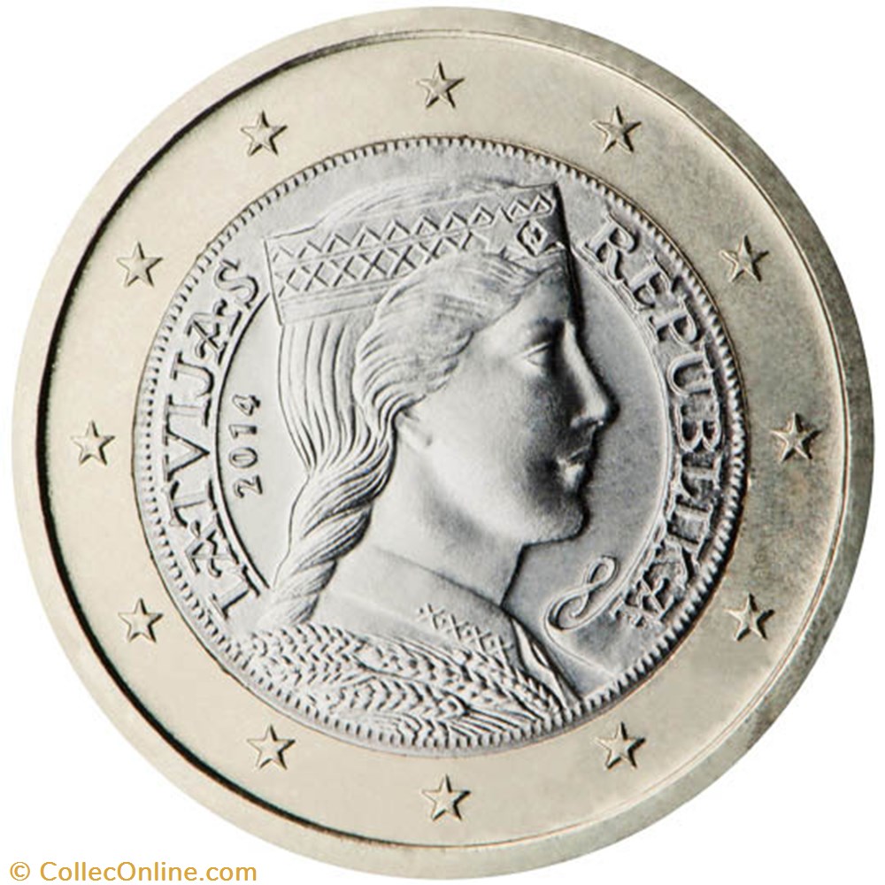 1 euro monnaies euros a lettonie 1 euro