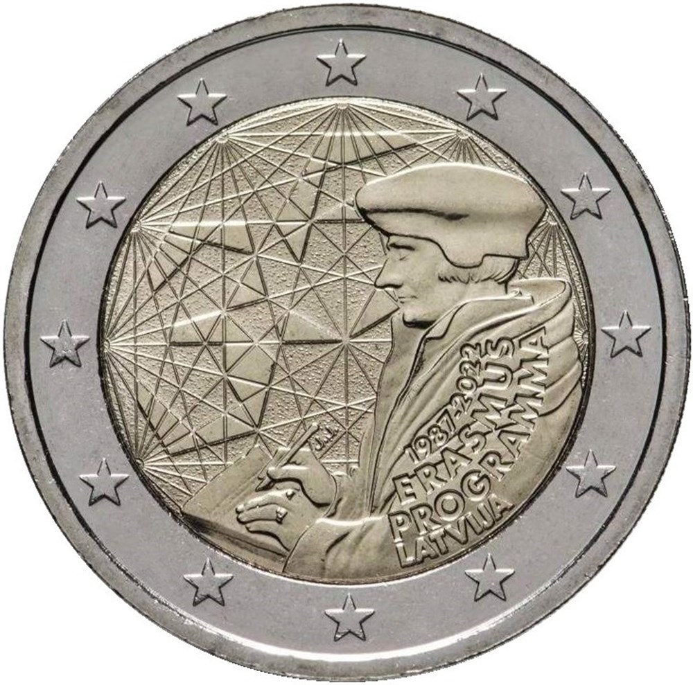 Lettonie monnaies euros a lettonie