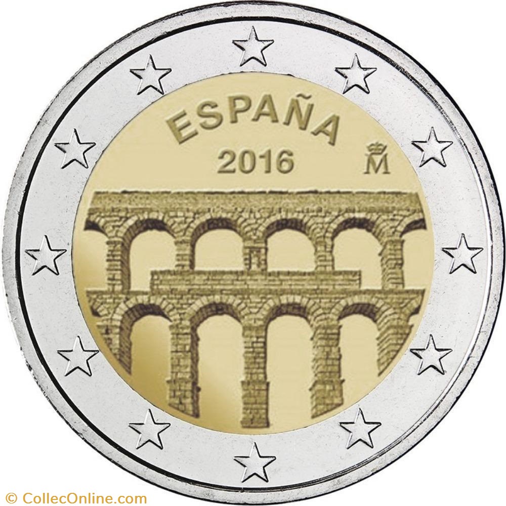 2016 - Aqueduc de Segovie monnaies euros espagne 2016 aqueduc de segovie
