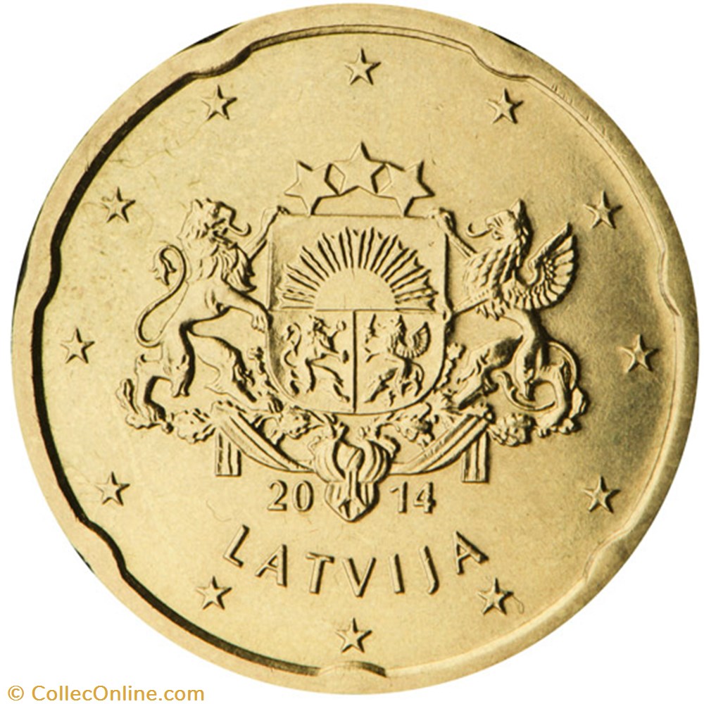 20 cents monnaies euros a lettonie 20 cents