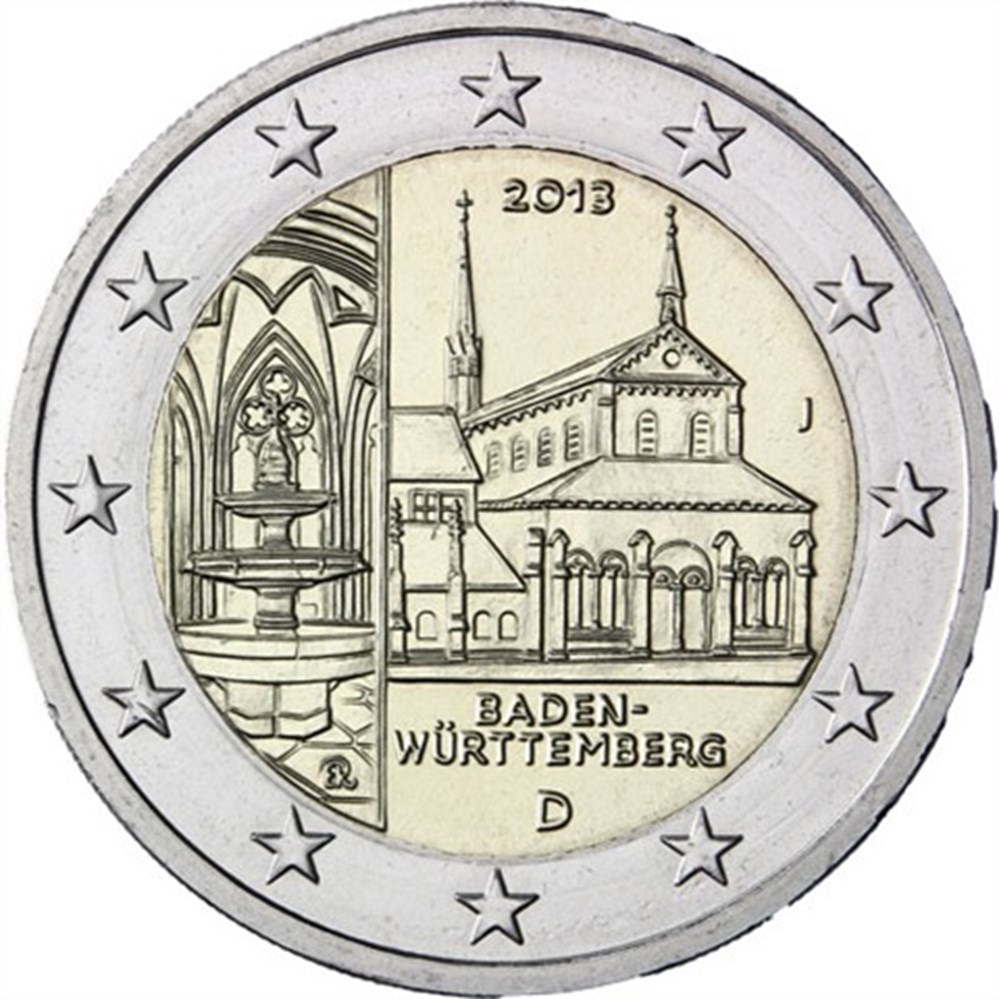 2013 - Bade-Wurtemberg (J) monnaies euros allemagne 2013 bade wurtemberg j