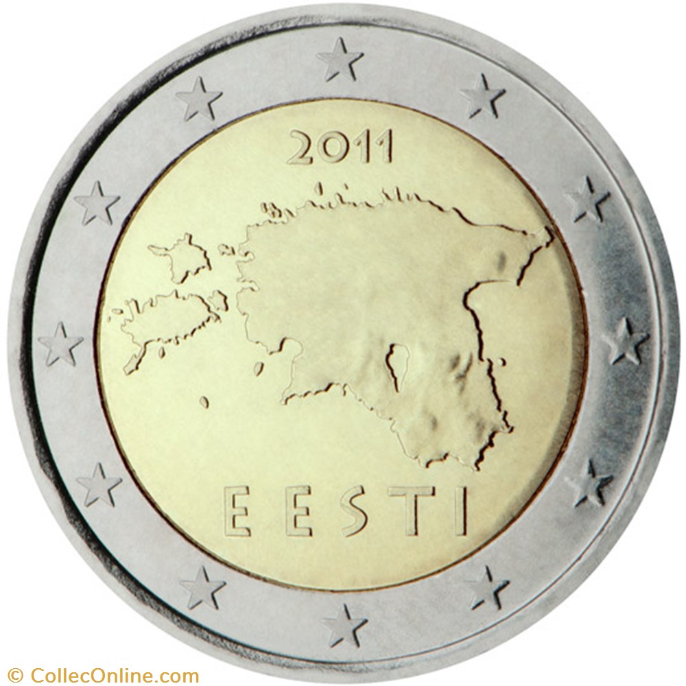 2 euros monnaies a estonie 2 euros