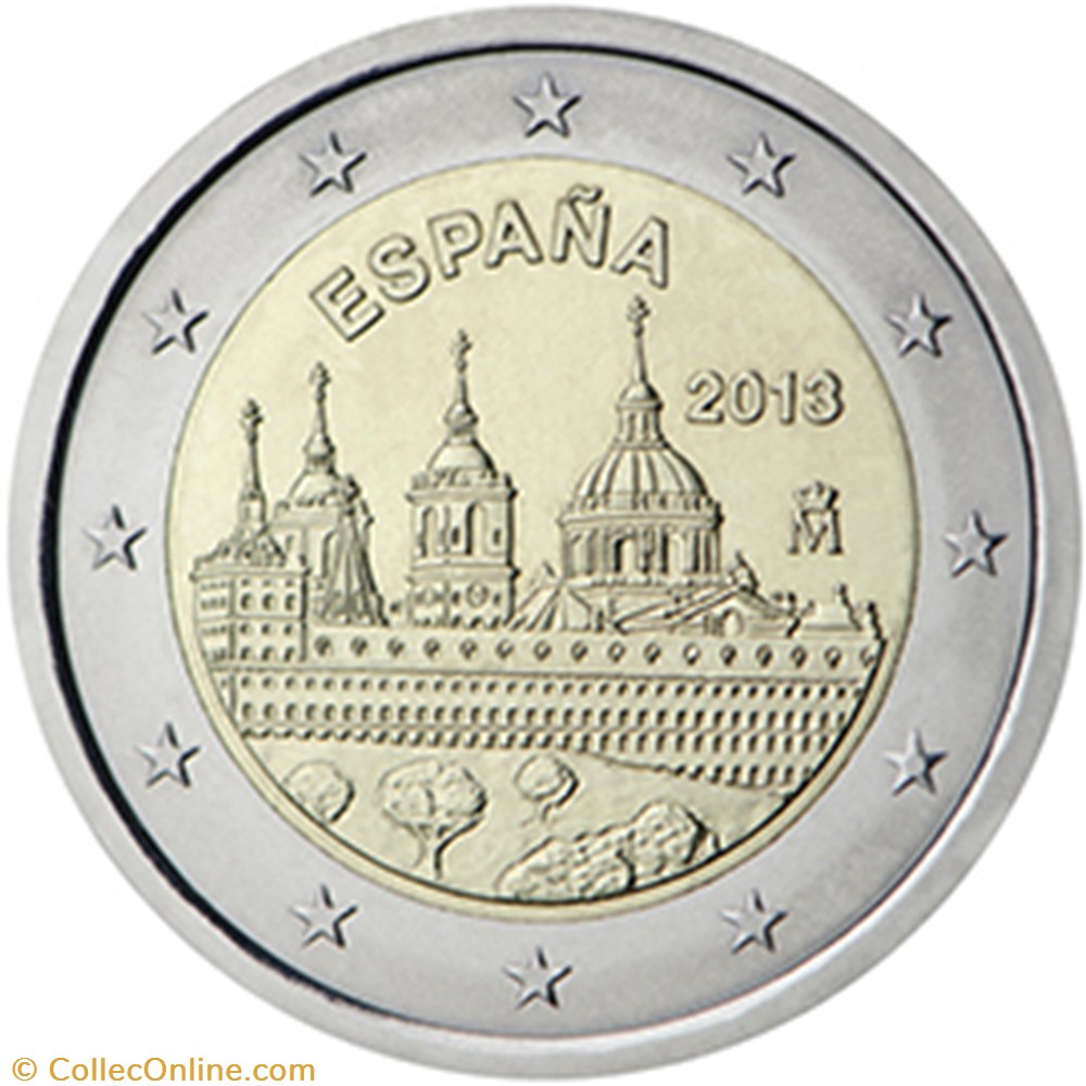 monnaies euros espagne 2013 monastere de san lorenzo de el escorial madrid