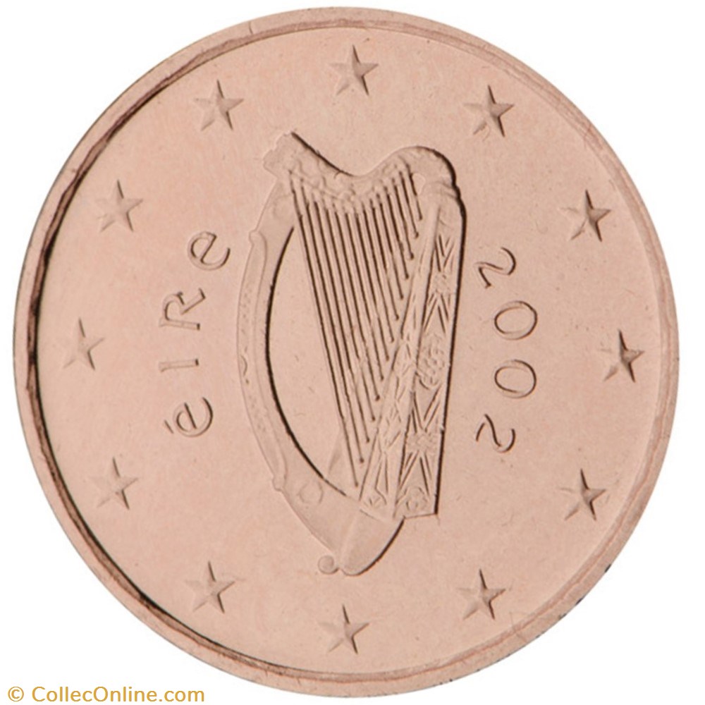 monnaies euros a irlande 2 cents