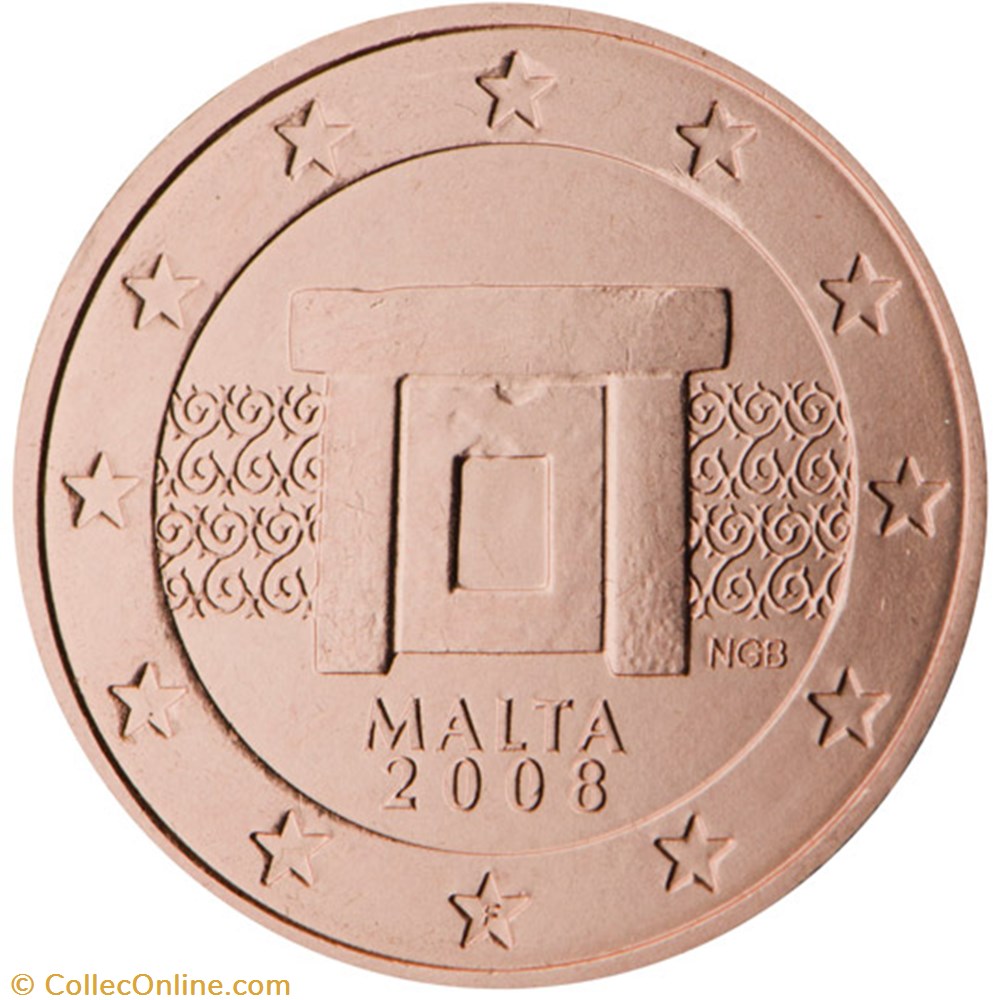 monnaies euros a malte 1 cent