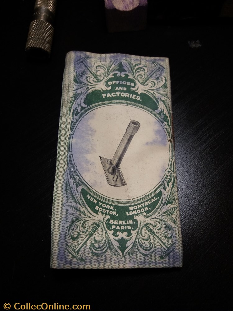 Rasoir de sûreté Gilette 1908 avec boîte et notice d'origine 3 parfum beaute rasoir de surete gilette 1908 avec boite et notice origine