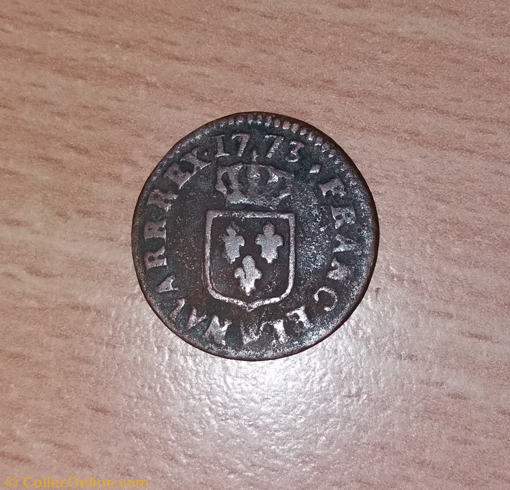 liard dit "à la vieille tête" Louis XV monnaie france royale liard dit a la vieille tete louis xv