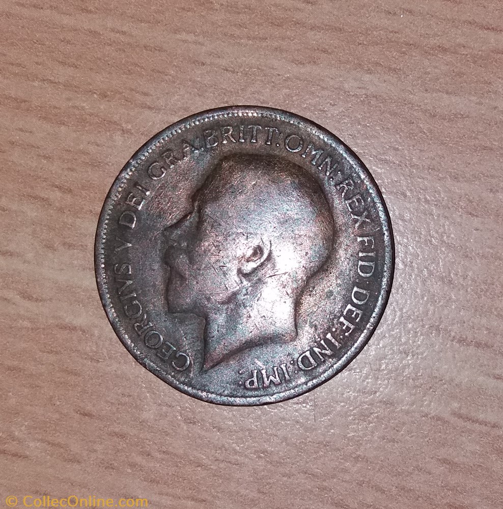 1 penny George V 1918 monnaie monde royaume uni 1 penny george v 1918
