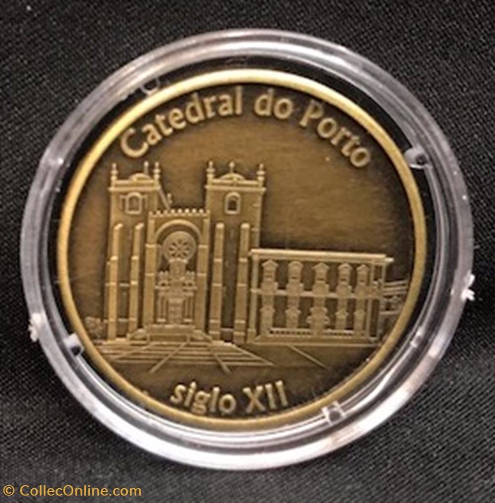 Moneda conmemorativa Porto Catedral Médaille souvenir (jeton touristique) monedas paranumismatic tokens pesas moneda conmemorativa porto catedral medaille souvenir jeton touristique