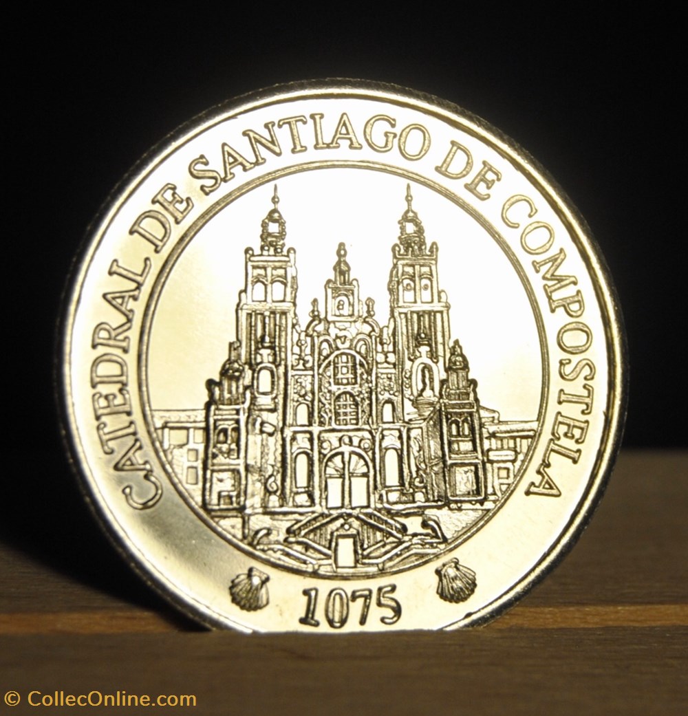 medallas espana medalla laton catedral de santiago de compostela medaille souvenir jeton touristique