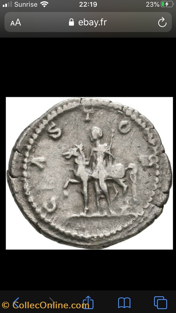 Geta RIC IV 6 monnaies antiquite av jc ap romaines republicaines imperiales geta ric iv 6