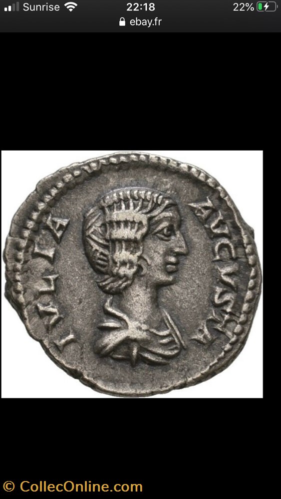 Julia domna RIC IV 551 monnaies antiquite av jc ap romaines republicaines imperiales julia domna ric iv 551
