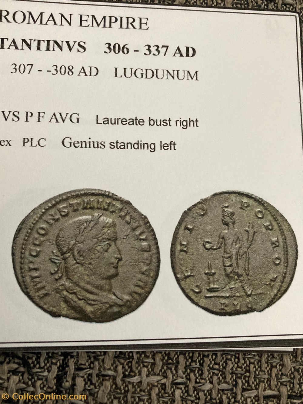 Constantinus I RIC VI 255 LYON monnaies antiques romaines imperiales et republicaines constantinus i ric vi 255 lyon
