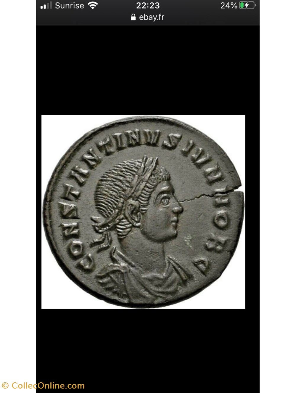 Constantinus II RIC VII 172 TICINUM monnaies antiques romaines imperiales et republicaines constantinus ii ric vii 172 ticinum