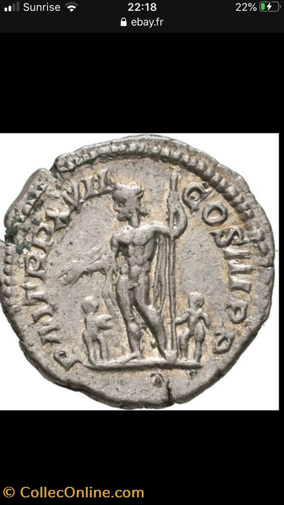 monnaies antiquite av jc a ap romaines republicaines imperiales septime severe ric iv 226