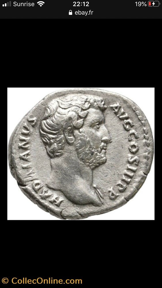 Hadrianus RIC II 290 monnaies antiquite av jc ap romaines republicaines imperiales hadrianus ric ii 290