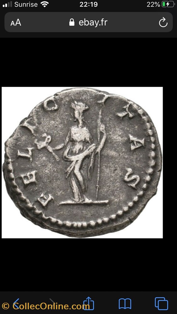 Julia domna RIC IV 551 monnaies antiquite av jc ap romaines republicaines imperiales julia domna ric iv 551