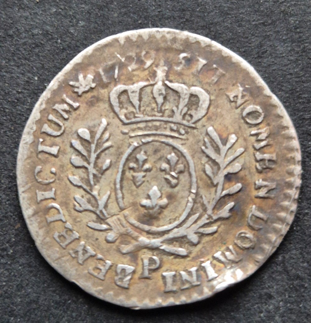 Vingtième d ecu 1729 dijon monnaies europe medievale a france royales vingtieme d ecu 1729 dijon