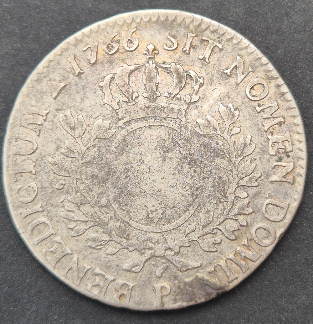 monnaies europe medievale a france royales demi ecu 1766 dijon