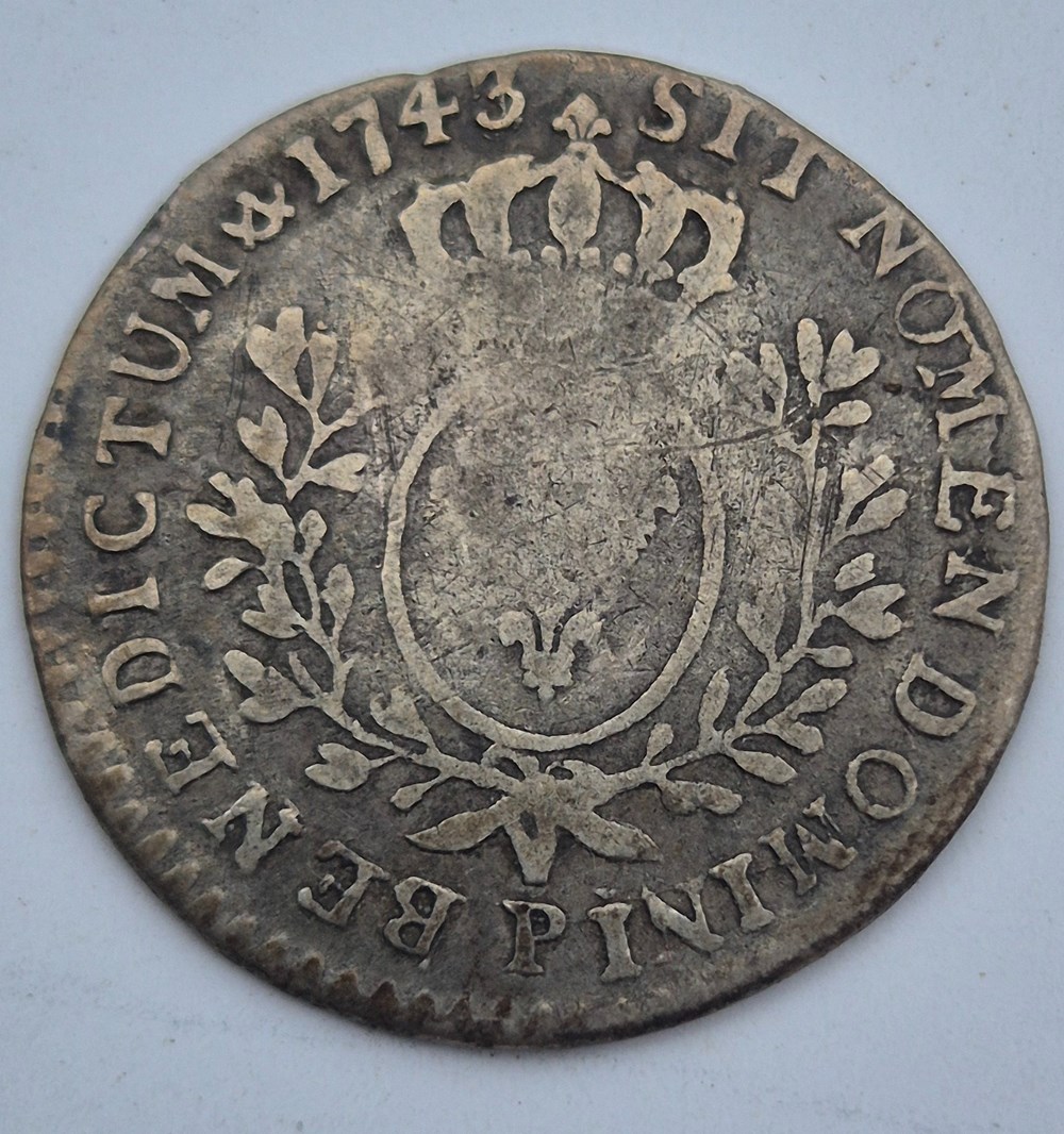 monnaies europe medievale a france royales 1 10 eme d ecu louis xv 1743 dijon