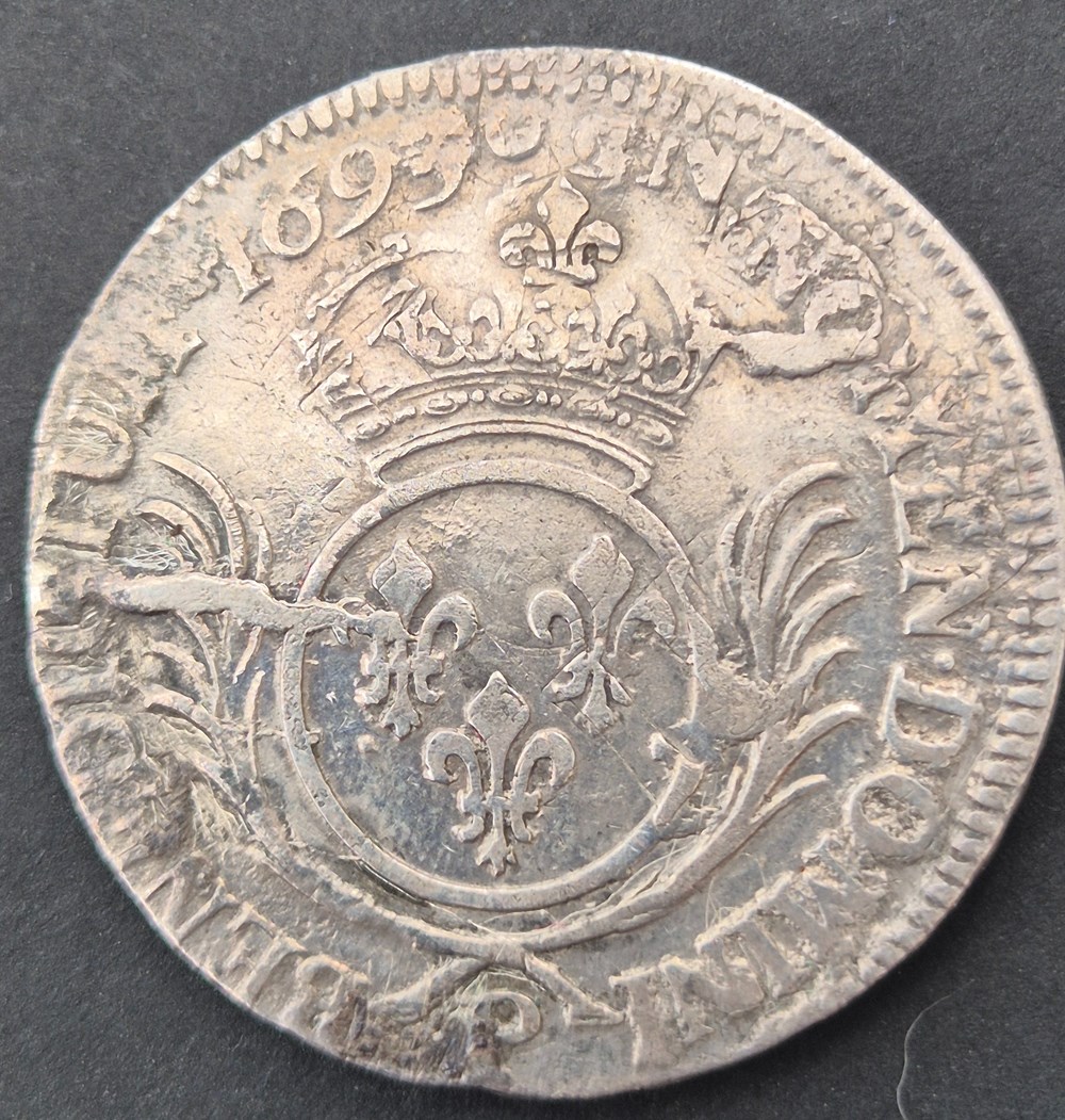 monnaies europe medievale a france royales demi ecu 1693 dijon